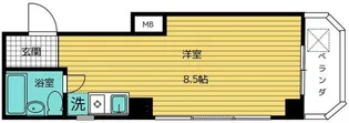 シャトレー押上【2階】の間取り