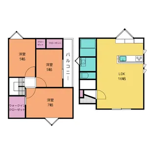 栃木県宇都宮市御幸ケ原町【一戸建】の間取り