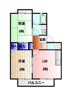 アビタシオン筑池【2階】の間取り