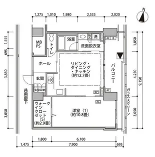 東雲キャナルコートCODAN17号棟【12階】の間取り