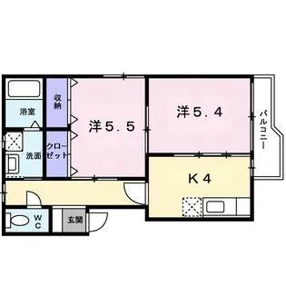 ヴィラ・フォンティーヌ【2階】の間取り