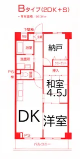 エトワール 白楽【1階】の間取り