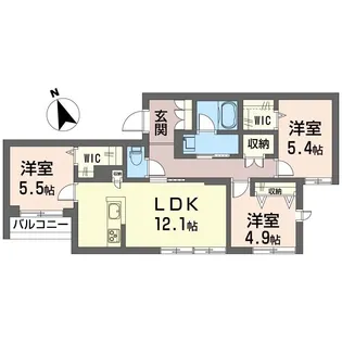 シャンテ ユー I【2階】の間取り