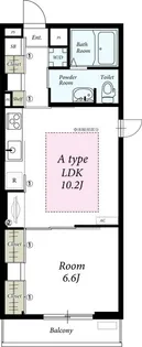 千葉県市川市田尻2【マンション】の間取り