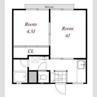 サンシティC【1階】の間取り