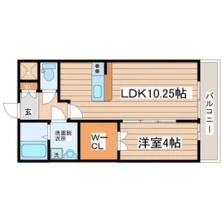 グランテージ向山【2階】の間取り