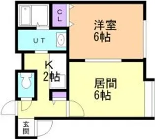 シード豊平【3階】の間取り