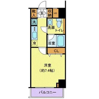 プレール・ドゥーク木場駅前【10階】の間取り