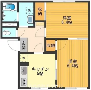 東京都日野市平山4【アパート】の間取り