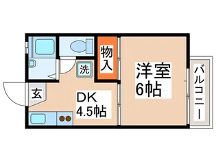 ミヤコハイツA・D棟【2階】の間取り