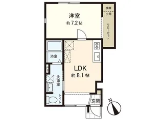 グリーンパーク南光台東【1階】の間取り