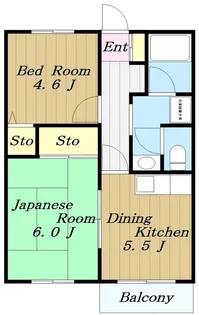 グリーンヴィラ(下荻野)【0】【2階】の間取り