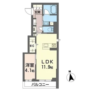 カーサ ディ セイ アルベリ V【1階】の間取り