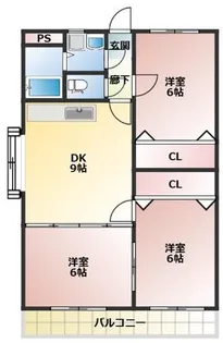 サンモール山下【1階】の間取り
