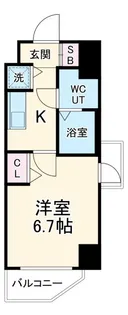 ラ・エテルノ横浜関内【4階】の間取り