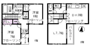 東京都世田谷区上用賀4【一戸建】の間取り