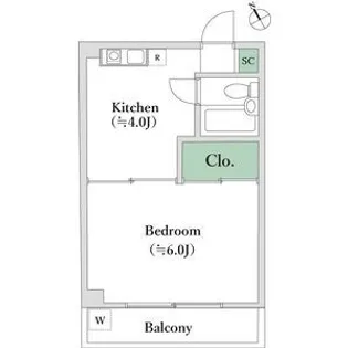 クレール・ヴェルジェ【2階】の間取り