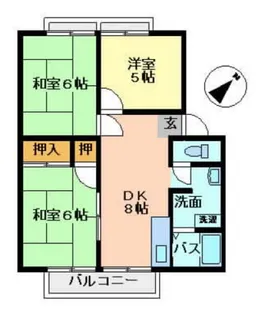 パナハイツ辻C棟【2階】の間取り