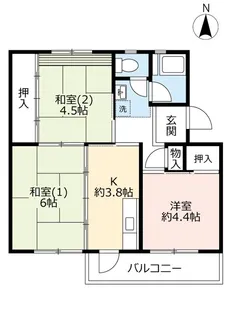 UR平城第一【5階】の間取り