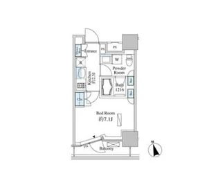 東京都港区芝浦4【マンション】の間取り