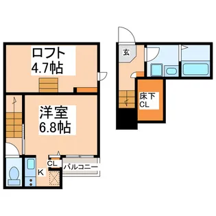 ADC島崎La.Class【1階】の間取り