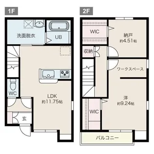 三重県三重郡朝日町大字小向【一戸建】の間取り