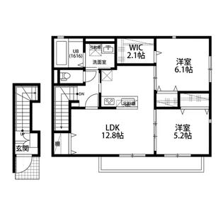 アムール京都梅小路【2階】の間取り