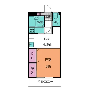 コーポYOSHI【3階】の間取り
