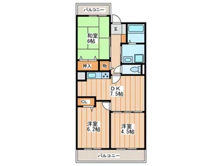 KS マンション【3階】の間取り
