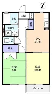 クローカスS【2階】の間取り