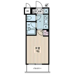 アムス門前仲町 富岡【2階】の間取り