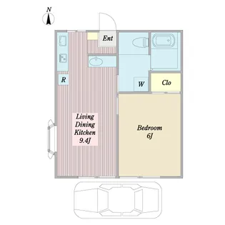 SUN CITY アルテ【1階】の間取り