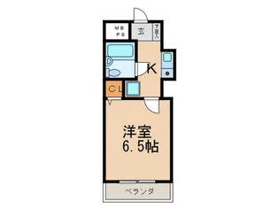 ビ-ワン館【4階】の間取り