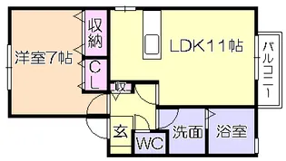グランモア【1階】の間取り