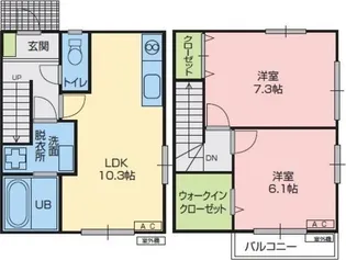 ヴェリエの間取り