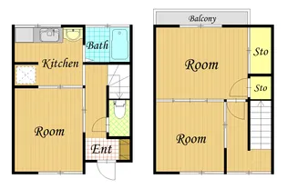 神奈川県川崎市中原区上平間【一戸建】の間取り