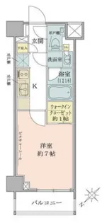 ザ・パークワンズ目黒不動前【5階】の間取り