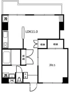 けやきヒルズ西片貝【2階】の間取り