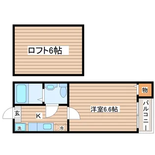 グランルージュ・N北仙台【1階】の間取り