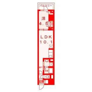 スアヴィス三笠公園ウエスト【9階】の間取り