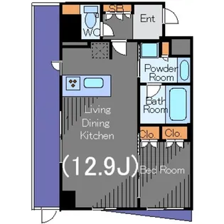 ガーラ プレシャス三軒茶屋【1階】の間取り