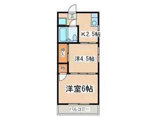 西尾ハイツ【3階】の間取り