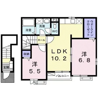エトワール【2階】の間取り