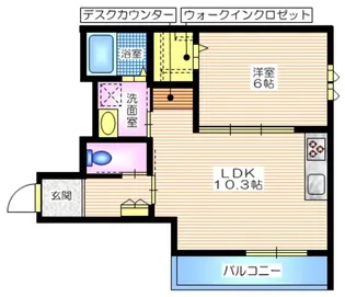 KR.Bills【2階】の間取り