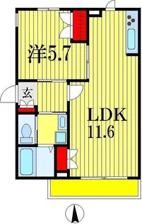 MAISONひまわり【1階】の間取り