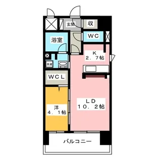 My Fair 尾頭橋【4階】の間取り