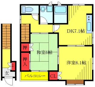 メゾン・コーラル【2階】の間取り