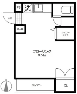 ユトリアルハイム【1階】の間取り