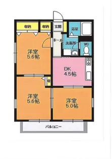 ディアスふじ【2階】の間取り