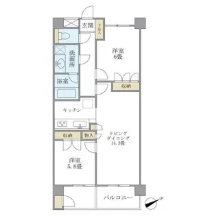 KDXレジデンス宮前平【1階】の間取り